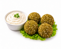 Falafel Balls 4-in-1 Pack with Garlic Sauce