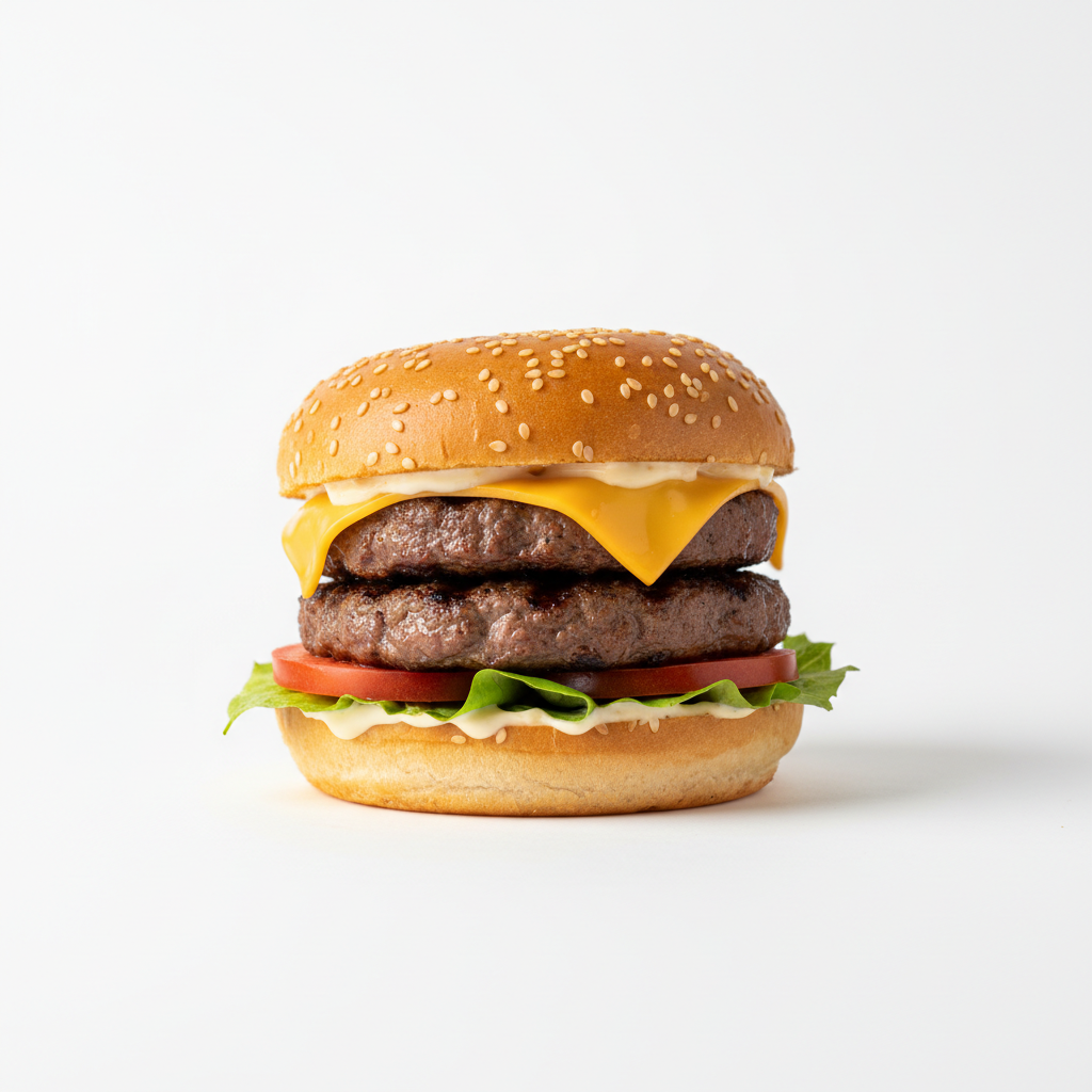 Beef Cheese Double Stack Burger