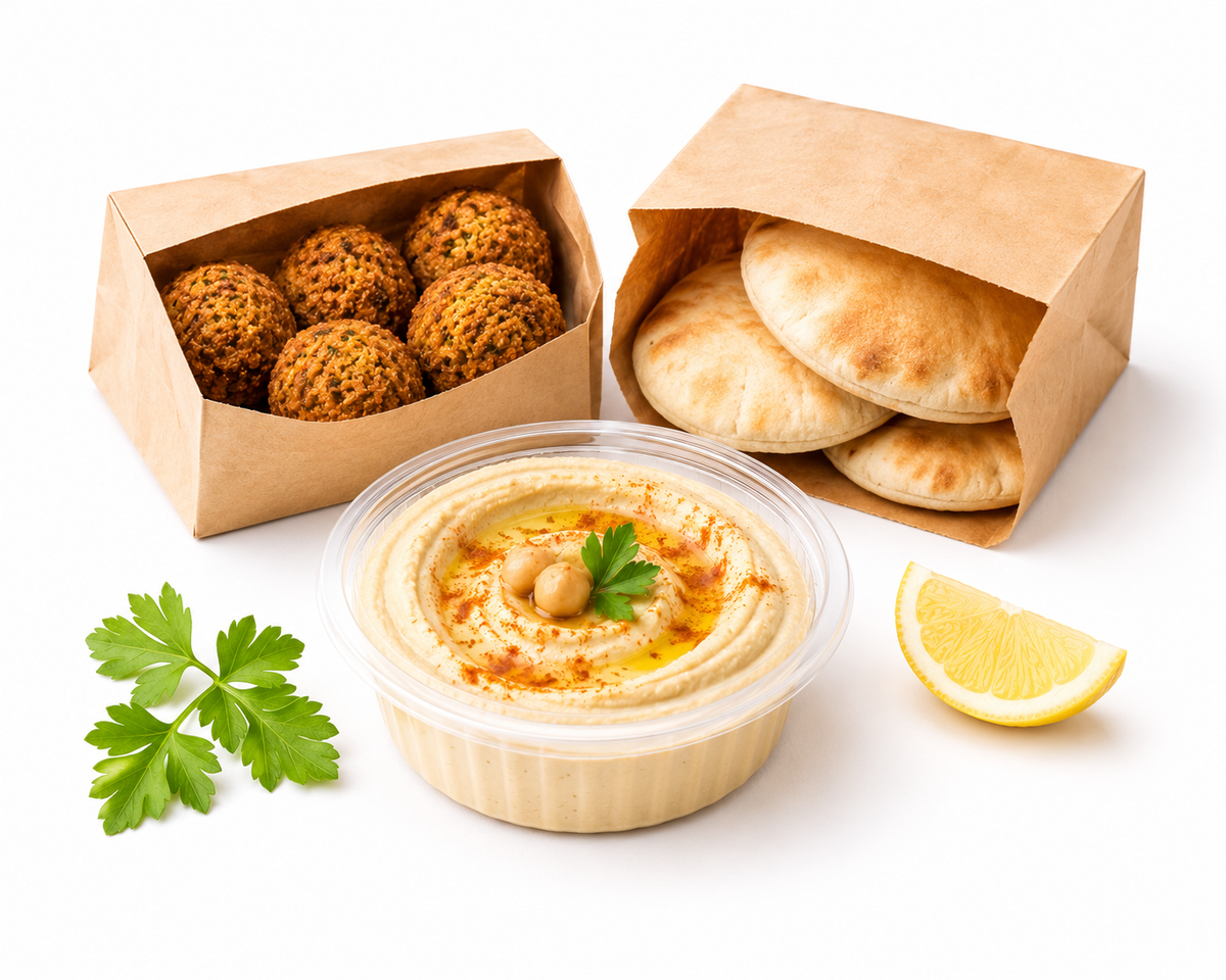 Hummus 150gm & 6x Falafel Deal