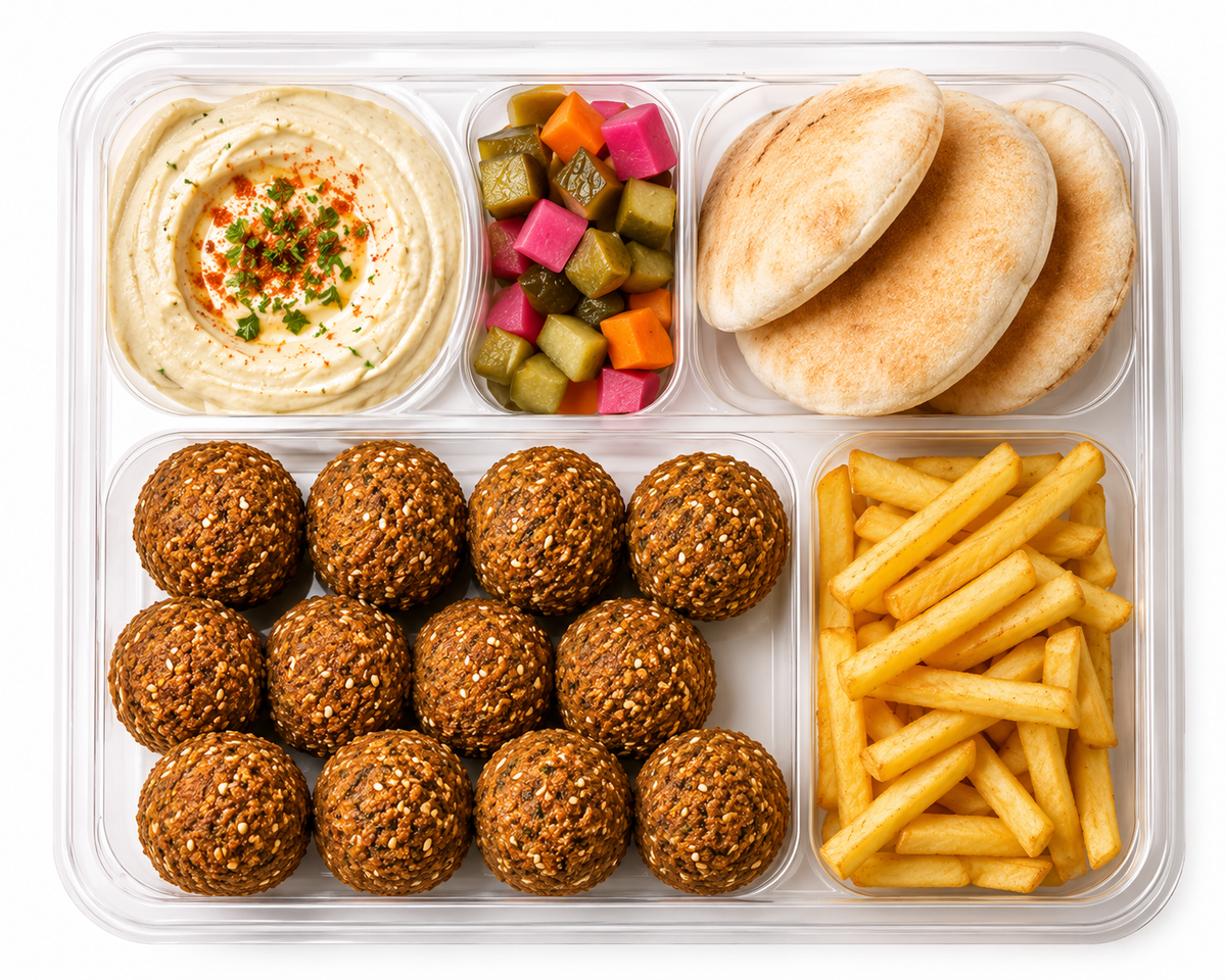 🧆 Mediterranean 10x Feast in a Clamshell Container 🫙