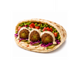 Falafel Hummus Tahini Sandwich