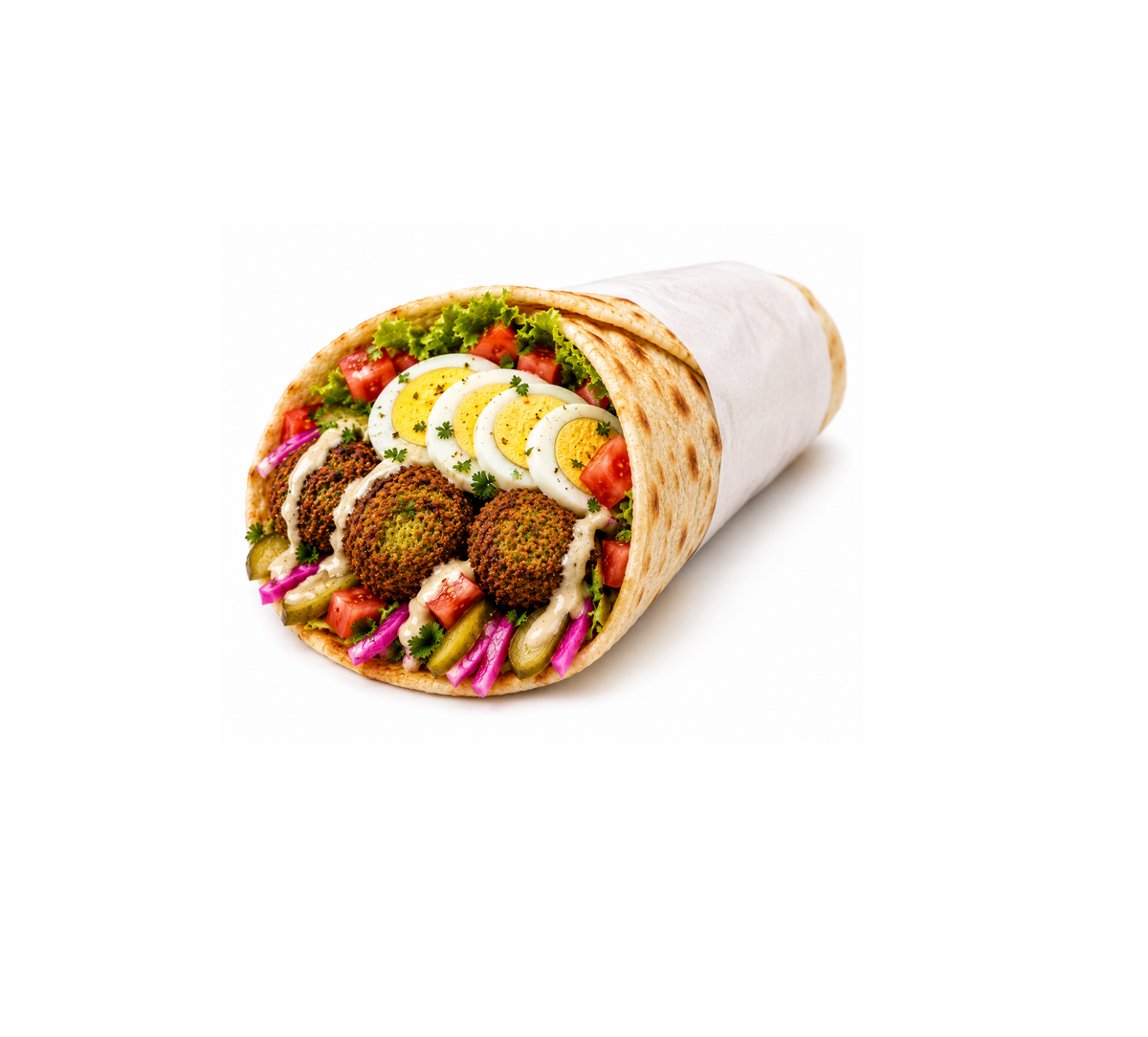 Falafel Roll Regular with Boiled Egg