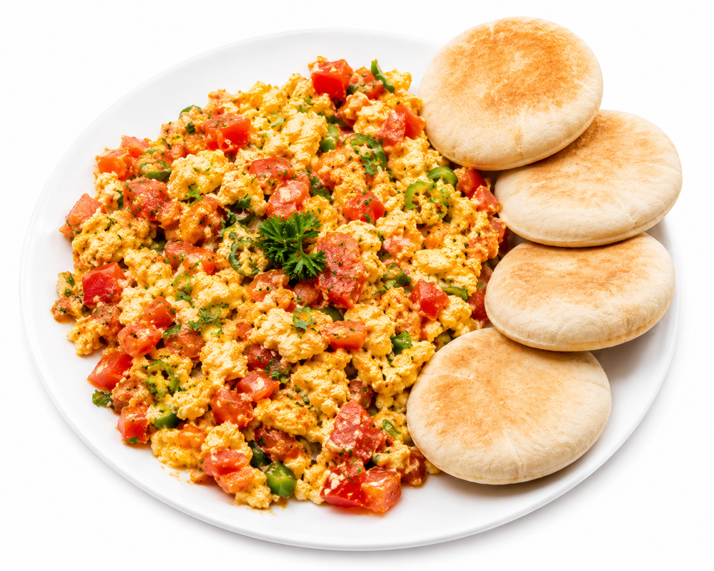 Shakshuka Platter with 4 Mini Pita Bread
