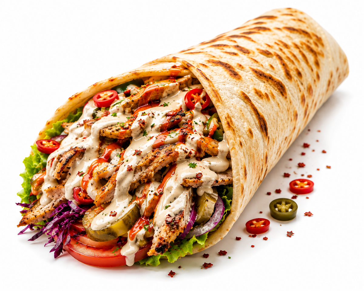 Shawarma Roll Tahini Spicy